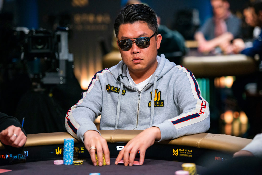 Ivan Leow at the poker table